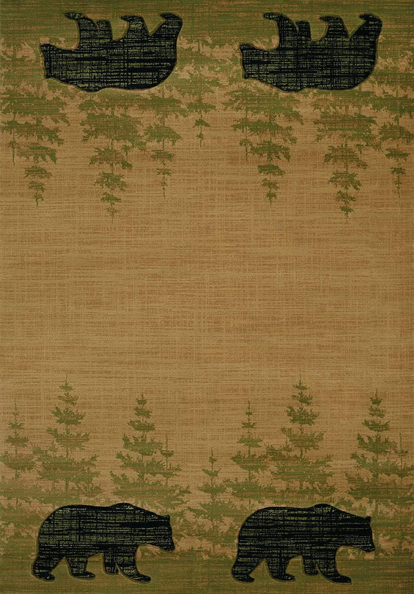 Rugs Affordable Rugs 22" x 32" x 0.47" Beige Polypropylene Accent Rug 8996 HomeRoots