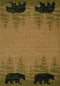 Rugs Affordable Rugs 22" x 32" x 0.47" Beige Polypropylene Accent Rug 8996 HomeRoots