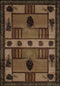Rugs Affordable Rugs 22" x 32" x 0.47" Beige Polypropylene Accent Rug 9081 HomeRoots