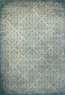 Rugs Affordable Rugs 22" x 36" x 0.43" Aqua Polypropylene/Polyester Accent Rug 1792 HomeRoots