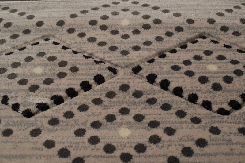 Rugs Affordable Rugs - 31" x 50" x 0.47" Silver Polypropylene Mat Rug HomeRoots