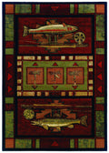 Rugs Affordable Rugs 31" x 50" x 0.47" Terracotta Polypropylene Mat Rug 9058 HomeRoots
