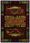 Rugs Affordable Rugs 31" x 50" x 0.47" Terracotta Polypropylene Mat Rug 9058 HomeRoots