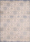 Rugs Affordable Rugs 63" x 86" x 0.31" Light Blue Polyester /Olefin Area Rug 8688 HomeRoots