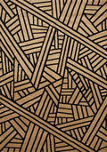 Rugs Affordable Rugs 63" x 90" x 0.47" Beige Polypropylene Area Rug 8609 HomeRoots
