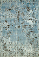 Rugs Affordable Rugs - 94" x 126" x 0.43" Aqua Polypropylene/Polyester Oversize Rug HomeRoots