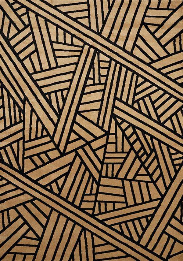 Rugs Affordable Rugs 94" x 126" x 0.47" Beige Polypropylene Oversize Rug 8610 HomeRoots