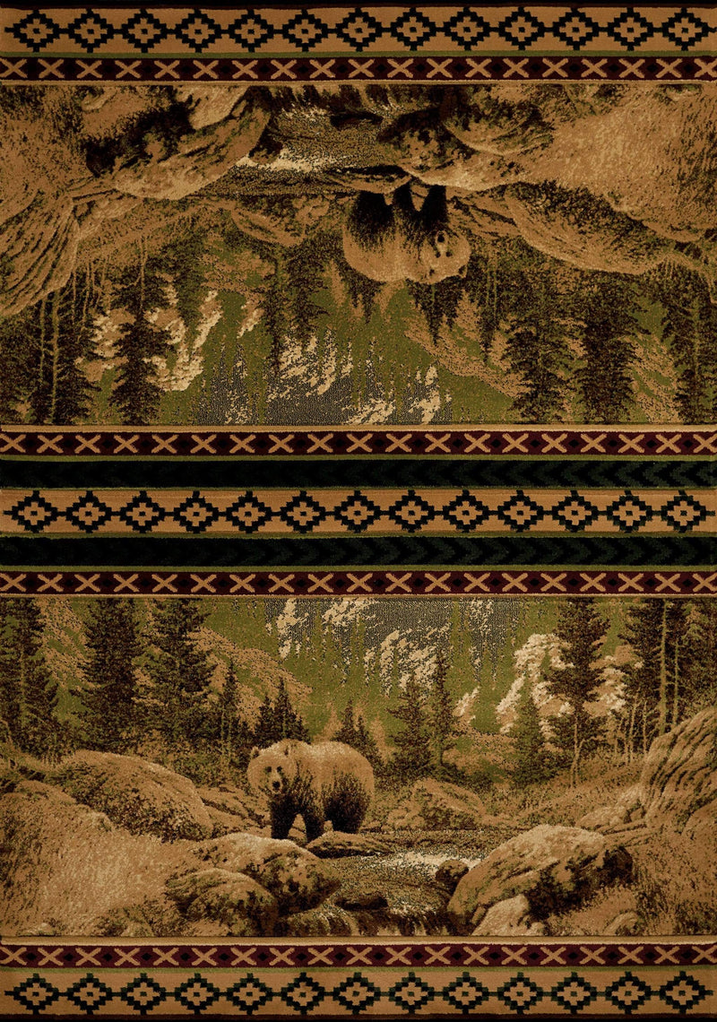 Rugs Affordable Rugs 94" x 126" x 0.47" Beige Polypropylene Oversize Rug 9030 HomeRoots