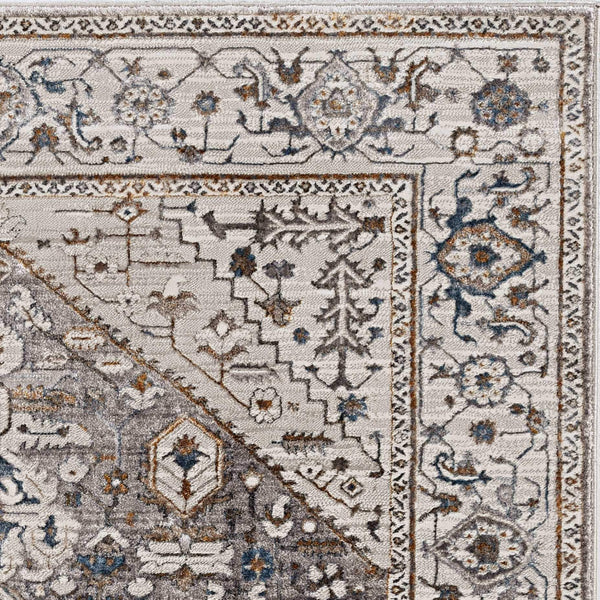 Rugs All Modern Rugs - 39" X 55" X 0.'25" Grey Polyester Rug HomeRoots