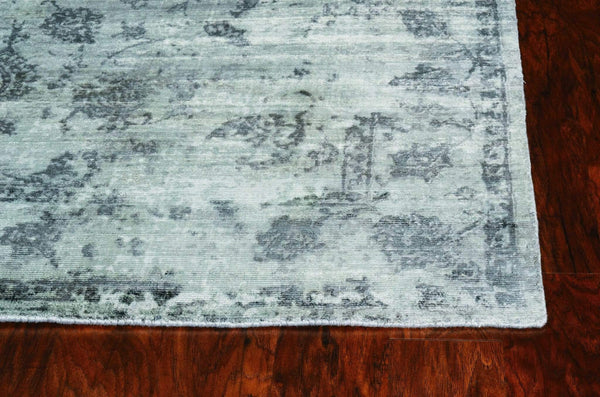 Rugs All Modern Rugs - 39" X 63" X 0.'25" Grey Viscose Rug HomeRoots