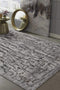 Rugs All Modern Rugs 63" X 91" X 0.'25" Grey Polyester Rug 4801 HomeRoots