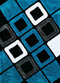 Rugs Aqua Area Rug - 22" x 26" x 1.2" Aqua Polyester Accent Rug HomeRoots