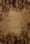 Rugs Aqua Area Rug 31" x 50" x 0.47" Toffee Polypropylene Mat Rug 8988 HomeRoots