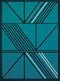 Rugs Aqua Area Rug 94" x 126" x 0.4" Aqua Olefin Oversize Rug 7788 HomeRoots