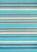 Rugs Aqua Rug - 22" x 36" x 0.43" Aqua Polypropylene Accent Rug HomeRoots
