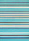 Rugs Aqua Rug - 31" x 47" x 0.43" Aqua Polypropylene Accent Rug HomeRoots