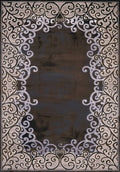 Rugs Area Rugs - 31" x 47" x 0.43" Dark Taupe Polypropylene/Polyester Mat Rug HomeRoots