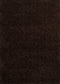 Rugs Area Rugs - 63" x 86" x 1.6" Dark Chocolate Polyester Area Rug HomeRoots