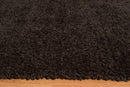 Rugs Area Rugs - 63" x 86" x 1.6" Dark Chocolate Polyester Area Rug HomeRoots
