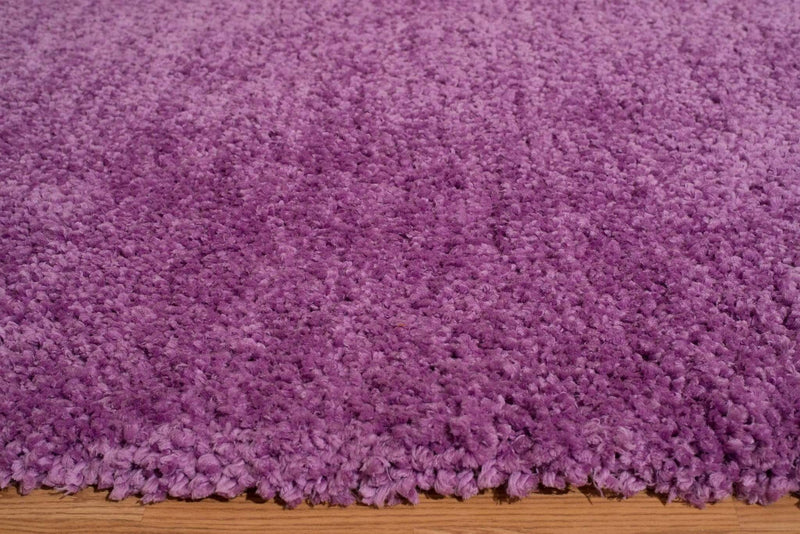 Rugs Area Rugs - 63" x 86" x 1.6" Lilac Polyester Area Rug HomeRoots