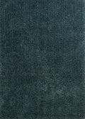 Rugs Area Rugs - 63" x 86" x 1.6" Teal Polyester Area Rug HomeRoots