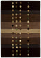 Rugs Area Rugs 63" x 90" x 0.47" Chocolate Polypropylene Area Rug 8399 HomeRoots