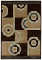 Rugs Area Rugs 63" x 90" x 0.47" Chocolate Polypropylene Area Rug 8432 HomeRoots