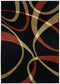 Rugs Area Rugs 63" x 90" x 0.47" Terracotta Polypropylene Area Rug 8374 HomeRoots