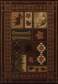 Rugs Area Rugs 63" x 90" x 0.47" Toffee Polypropylene Area Rug 8514 HomeRoots