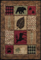 Rugs Area Rugs Near Me 22" x 36" x 0.4" Multi Polypropylene Mat Rug 1868 HomeRoots