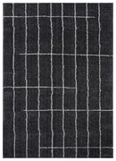 Rugs Area Rugs Near Me 39" x 59" x 1.2" Smoke Microfiber Polyester Mat Rug 1670 HomeRoots