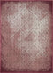 Rugs Area Rugs Near Me 63" x 84" x 0.43" Mauve Polypropylene/Polyester Area Rug 1838 HomeRoots