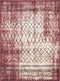 Rugs Area Rugs Near Me - 63" x 84" x 0.43" Mauve Polypropylene/Polyester Area Rug HomeRoots
