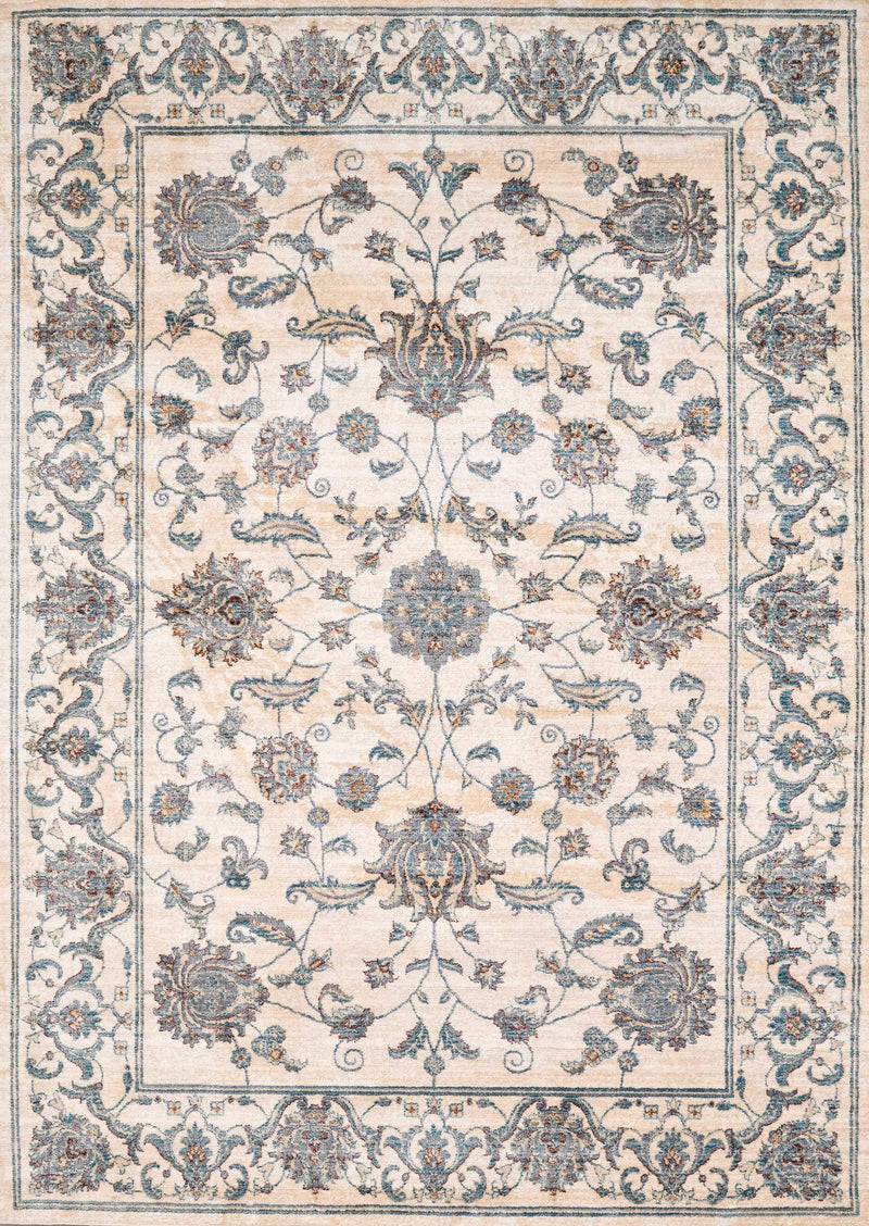 Rugs Area Rugs Near Me - 63" x 94" x 0.39" Bone Polyester Area Rug HomeRoots