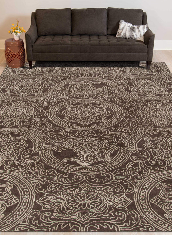 Rugs Area Rugs On Sale - 2" X3" X 0.5" Gray Wool Area Rug HomeRoots