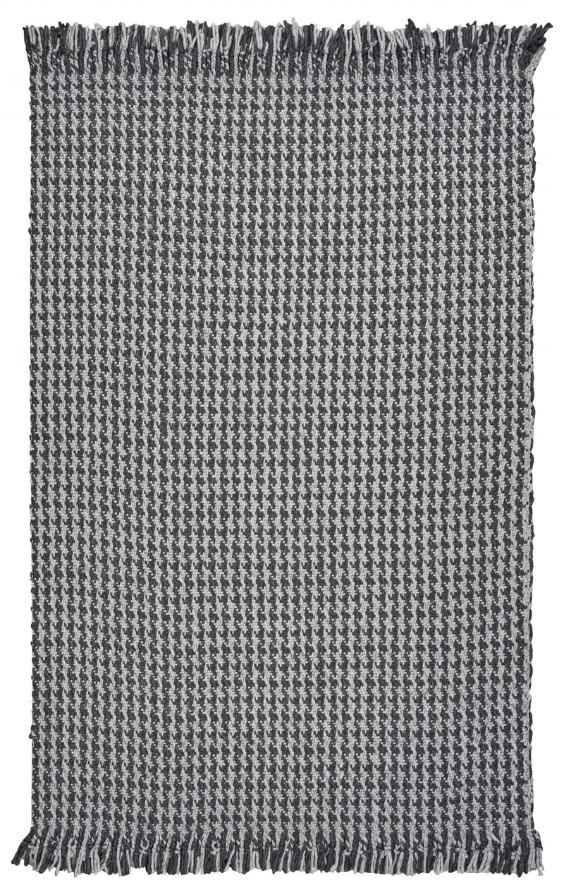 Rugs Area Rugs On Sale 3'3" x 5'3" Wool Grey Area Rug 4078 HomeRoots