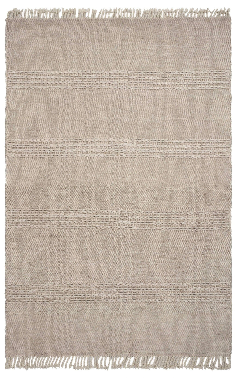 Rugs Area Rugs On Sale 3'3" x 5'3" Wool Natural Area Rug 4077 HomeRoots