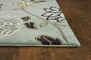 Rugs Area Rugs On Sale - 30" x 50" Wool Blue/Beige Area Rug HomeRoots