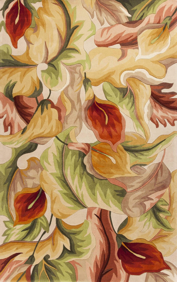 Rugs Area Rugs On Sale 30" x 50" Wool Ivory Area Rug 4026 HomeRoots