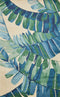 Rugs Area Rugs On Sale 30" x 50" Wool Ivory/Blue Area Rug 4037 HomeRoots