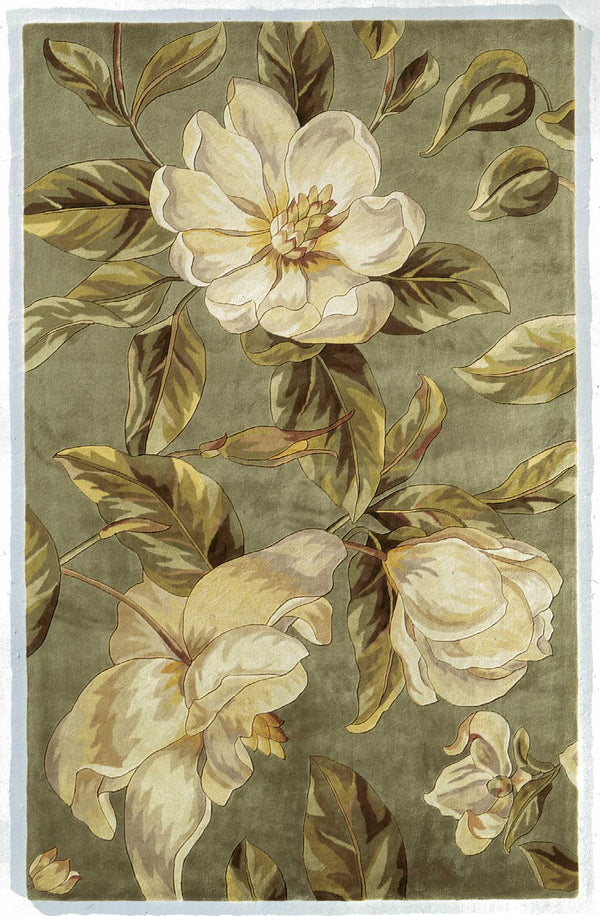 Rugs Area Rugs On Sale 30" x 50" Wool Sage Area Rug 4033 HomeRoots