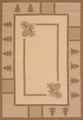 Rugs Area Rugs On Sale - 31" x 50" x 0.2" Brown Polypropylene/Olefin Area Rug HomeRoots