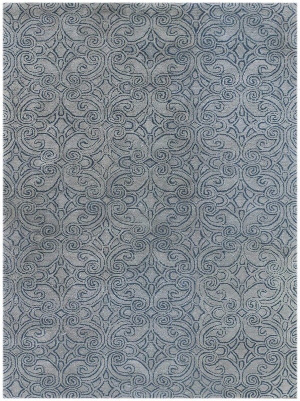 Rugs Area Rugs On Sale - 5" X8" X 0.5" Blue Wool Area Rug HomeRoots