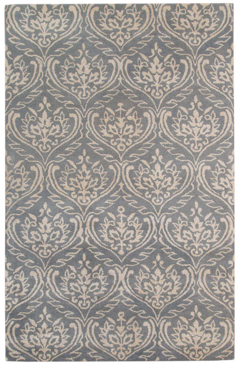 Rugs Area Rugs On Sale 5" X8" X 0.5" Gray Wool Area Rug 4069 HomeRoots