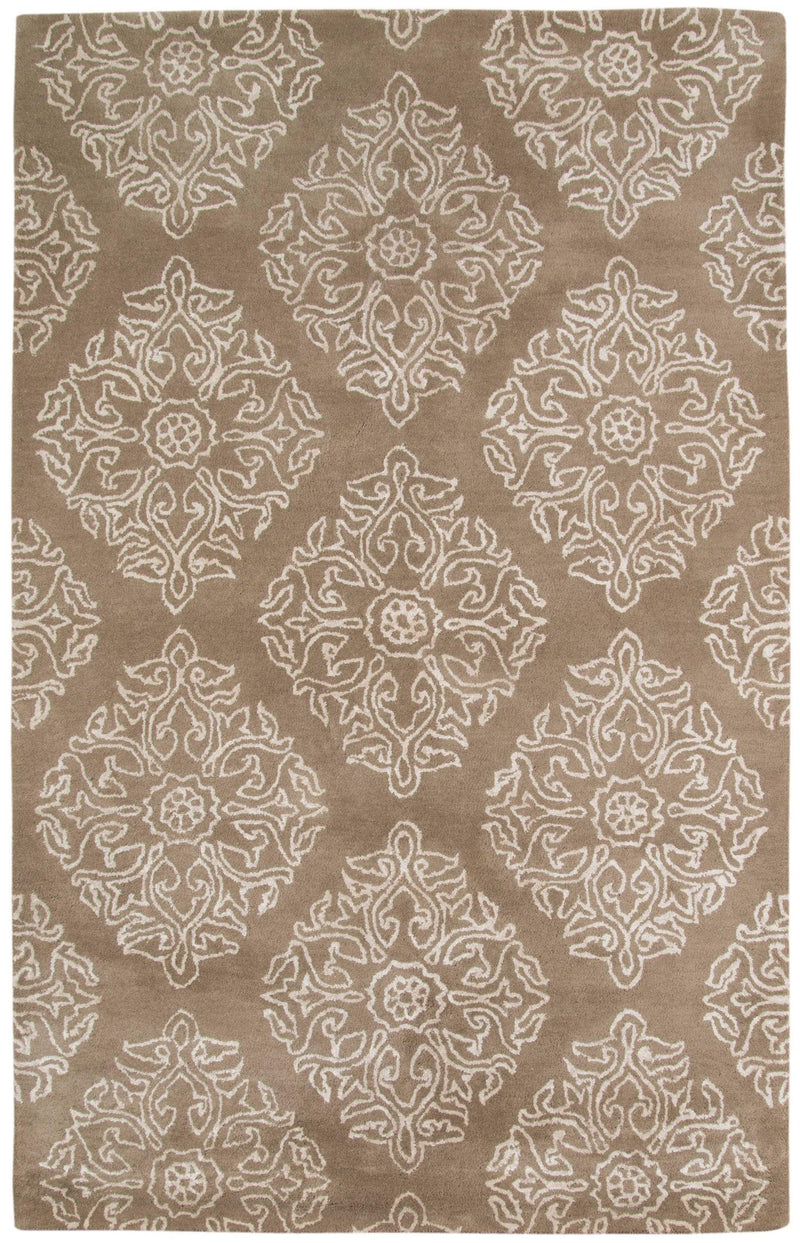 Rugs Area Rugs On Sale 5" X8" X 0.5" Gray Wool Area Rug 4095 HomeRoots