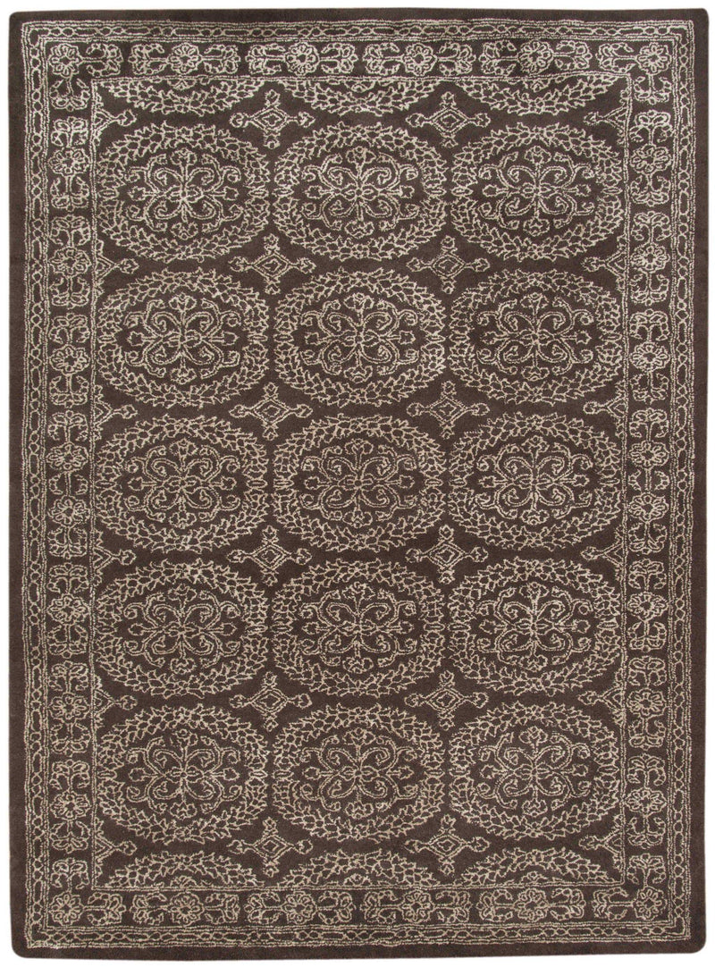 Rugs Area Rugs On Sale 5" X8" X 0.5" Gray Wool Area Rug 4096 HomeRoots