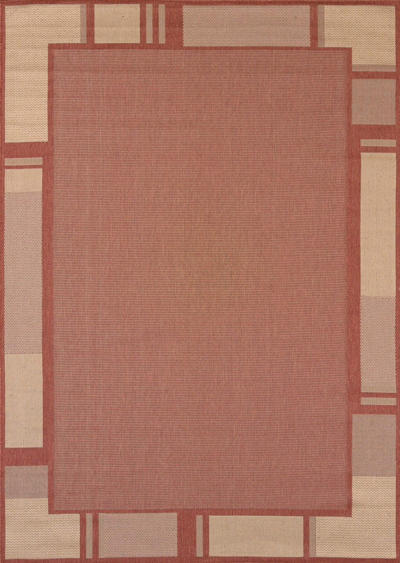 Rugs Area Rugs On Sale - 63" x 90" Terracotta Polypropylene/Olefin Area Rug HomeRoots