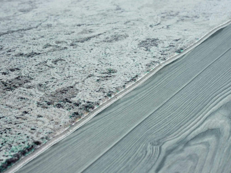 Rugs Area Rugs On Sale - 64" x 94" x 0.2" Turquoise Polyester Area Rug HomeRoots