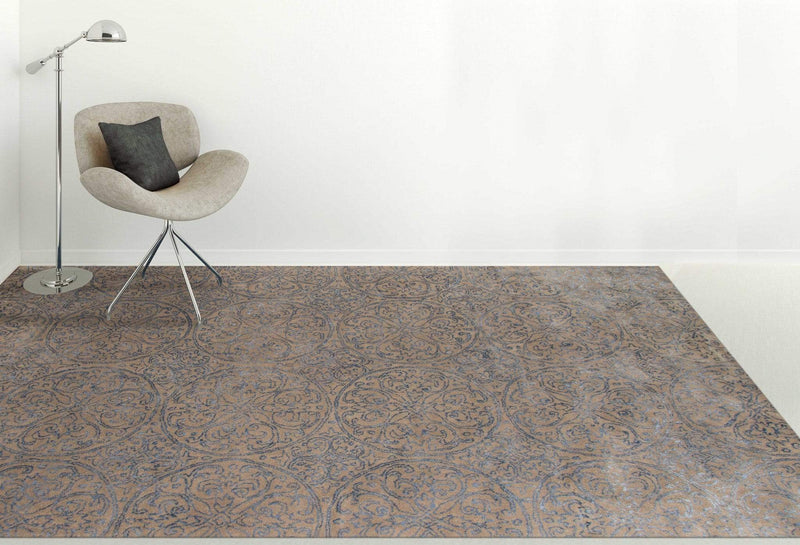 Rugs Area Rugs On Sale - 7.6" X9.6" X 0.5" Blue Wool Area Rug HomeRoots
