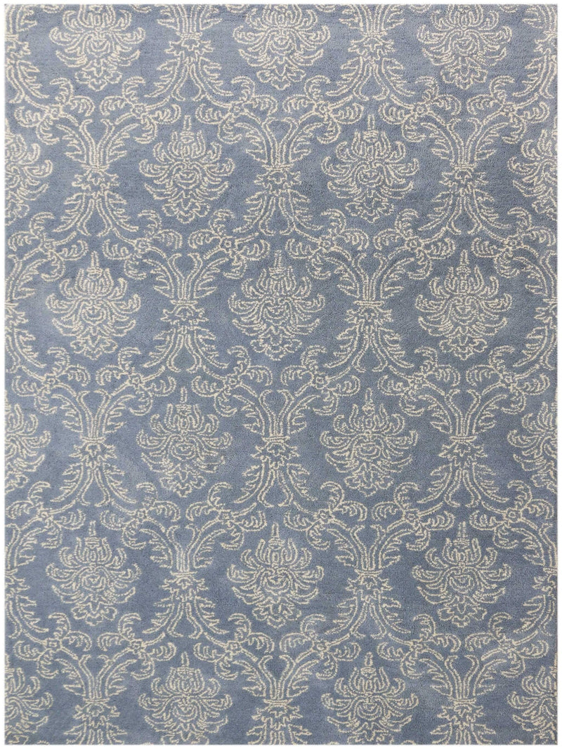 Rugs Area Rugs On Sale - 8" X10" X 0.5" Blue Wool Area Rug HomeRoots